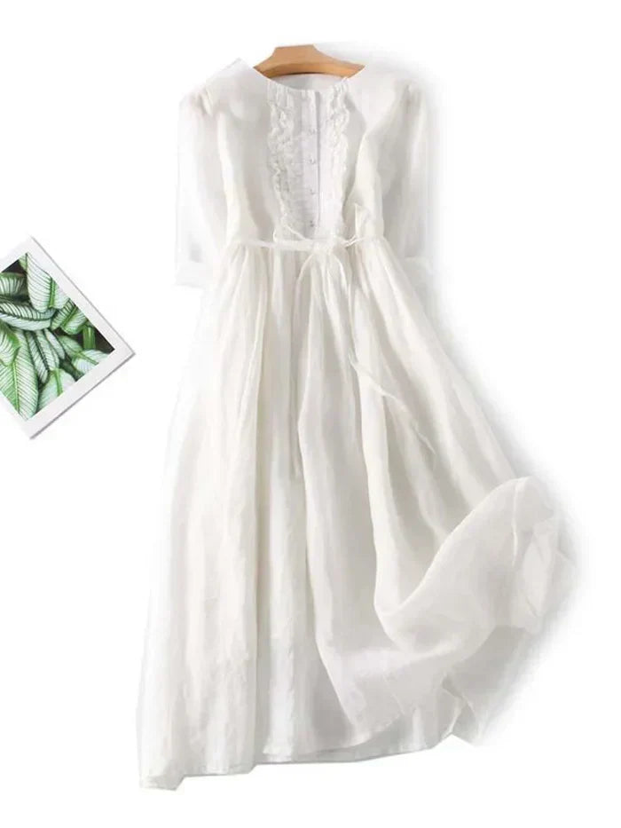Levoire | Robe Vintage Classique Blanc (Presque épuisé)