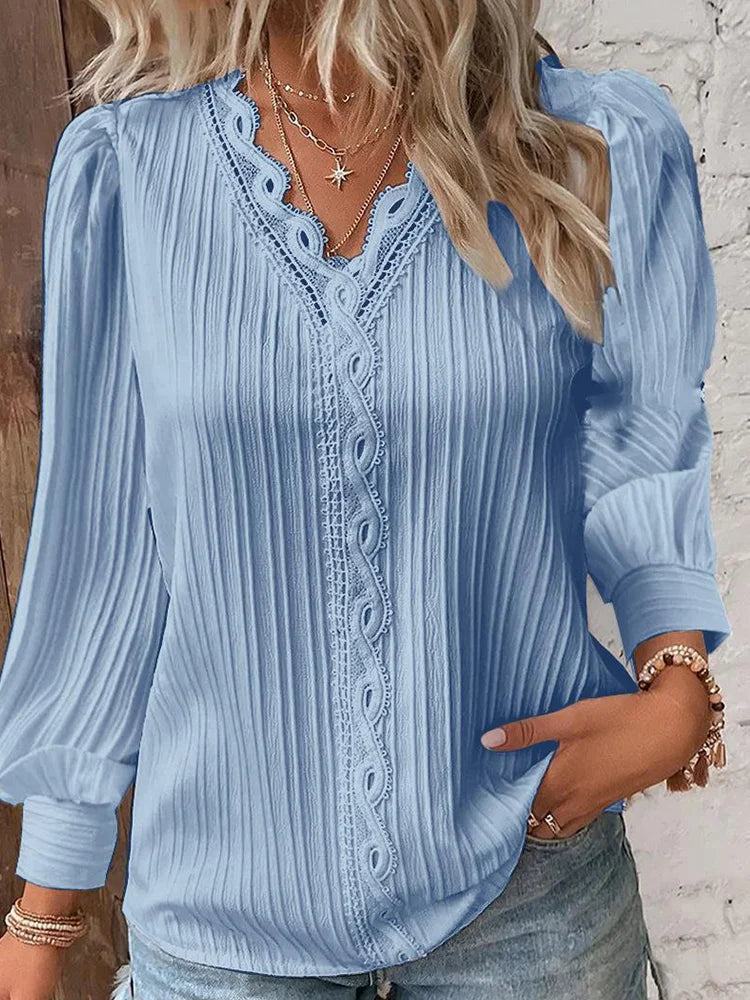 Levoire | Blouse Oversize Avec Allure Mode Bleu