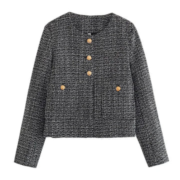 Levoire | Veste élégante avec encolure ronde Gris