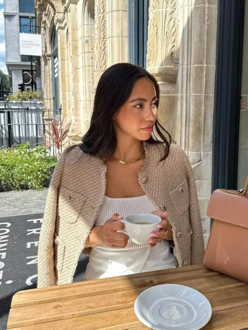 Levoire | Veste élégante avec encolure ronde