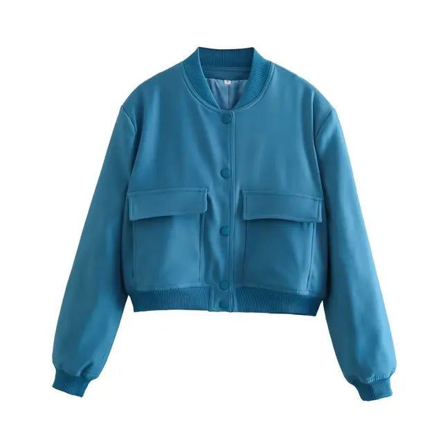 Levoire | Veste Bomber Élégante Bleu