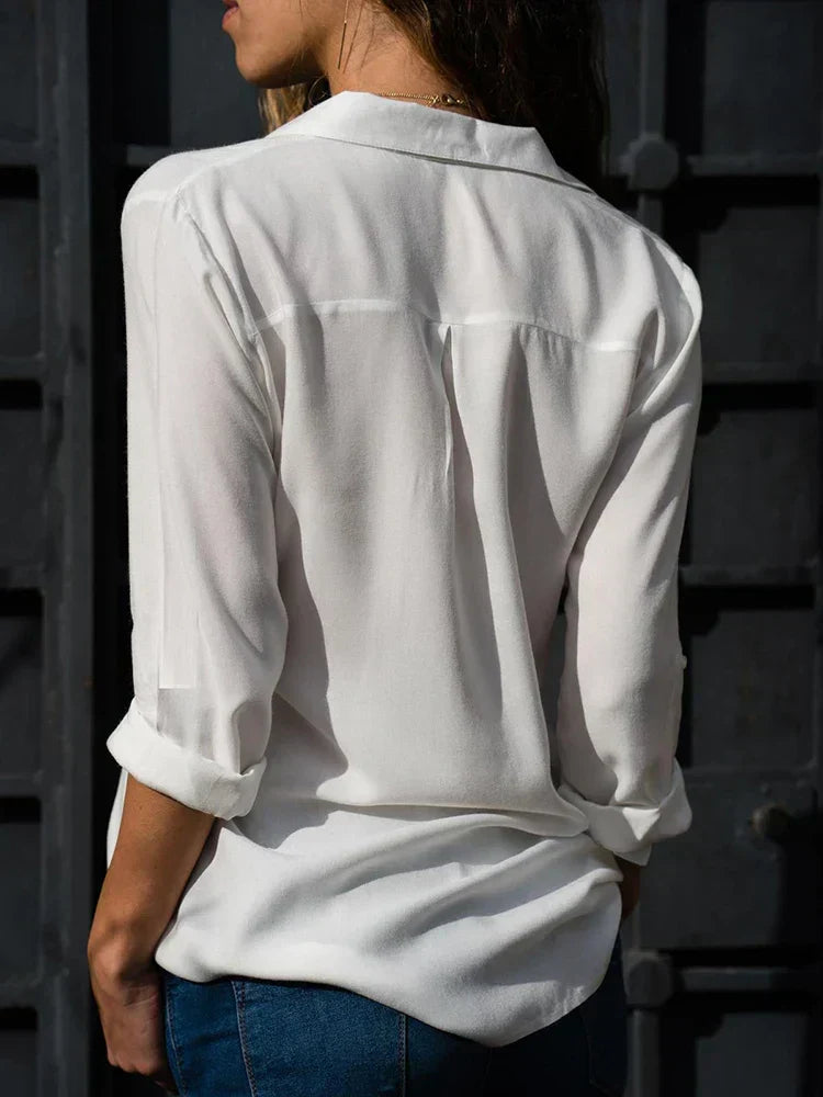 Levoire | Blouse Raffinée Avec Décolleté En V