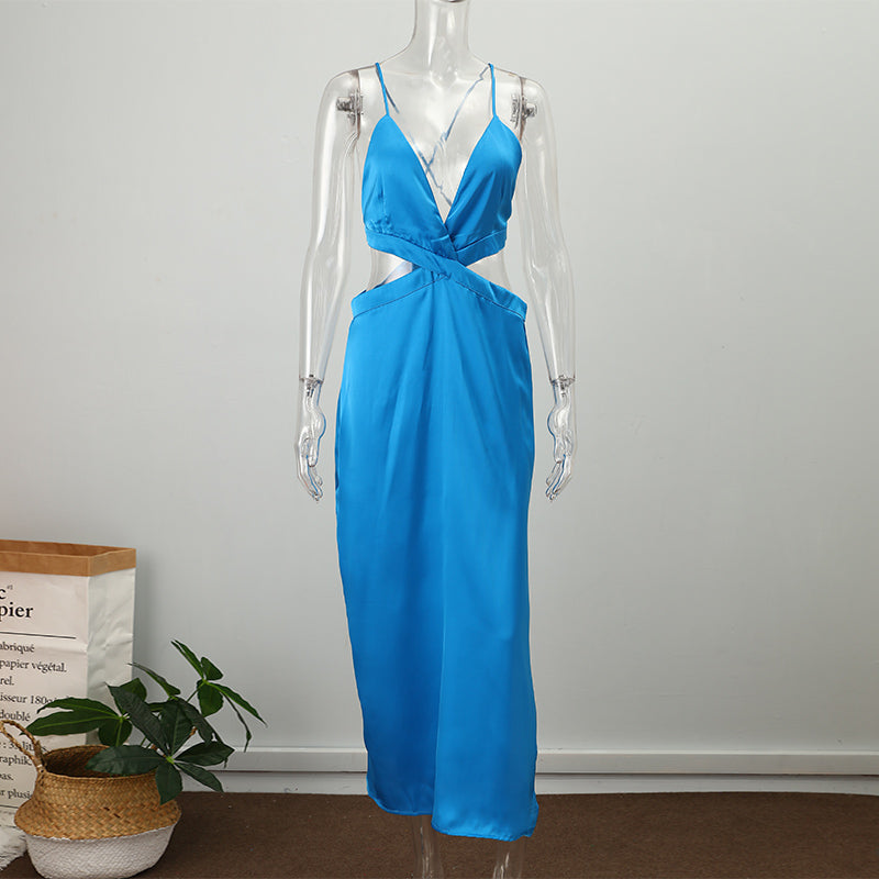 Levoire | Satin Mat Sans Manche Robes