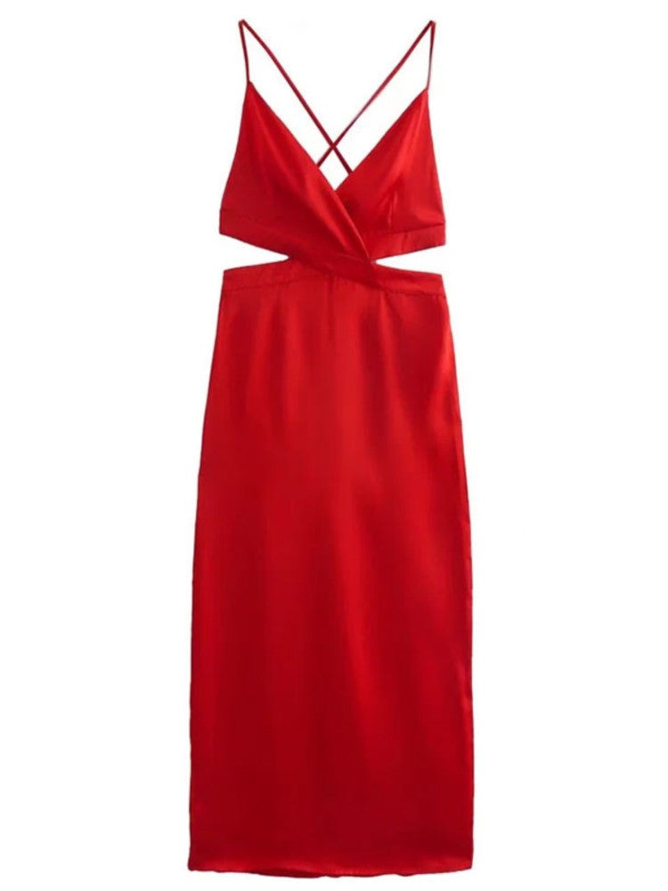 Levoire | Satin Mat Sans Manche Robes
