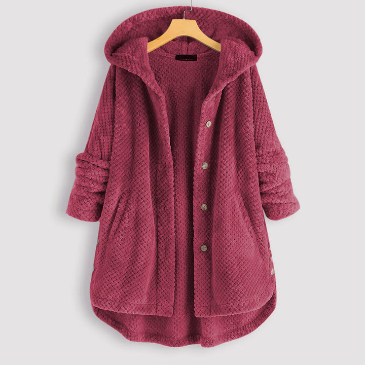 Levoire - Veste à capuche en polaire réversible d'hiver Rosa