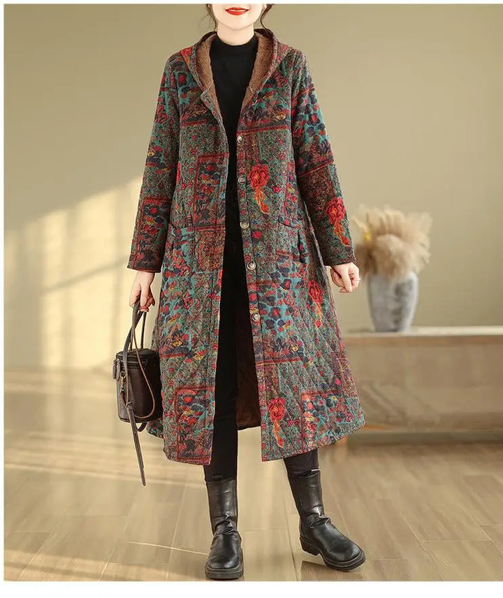 Levoire | Veste Longue Élégante Avec Capuche