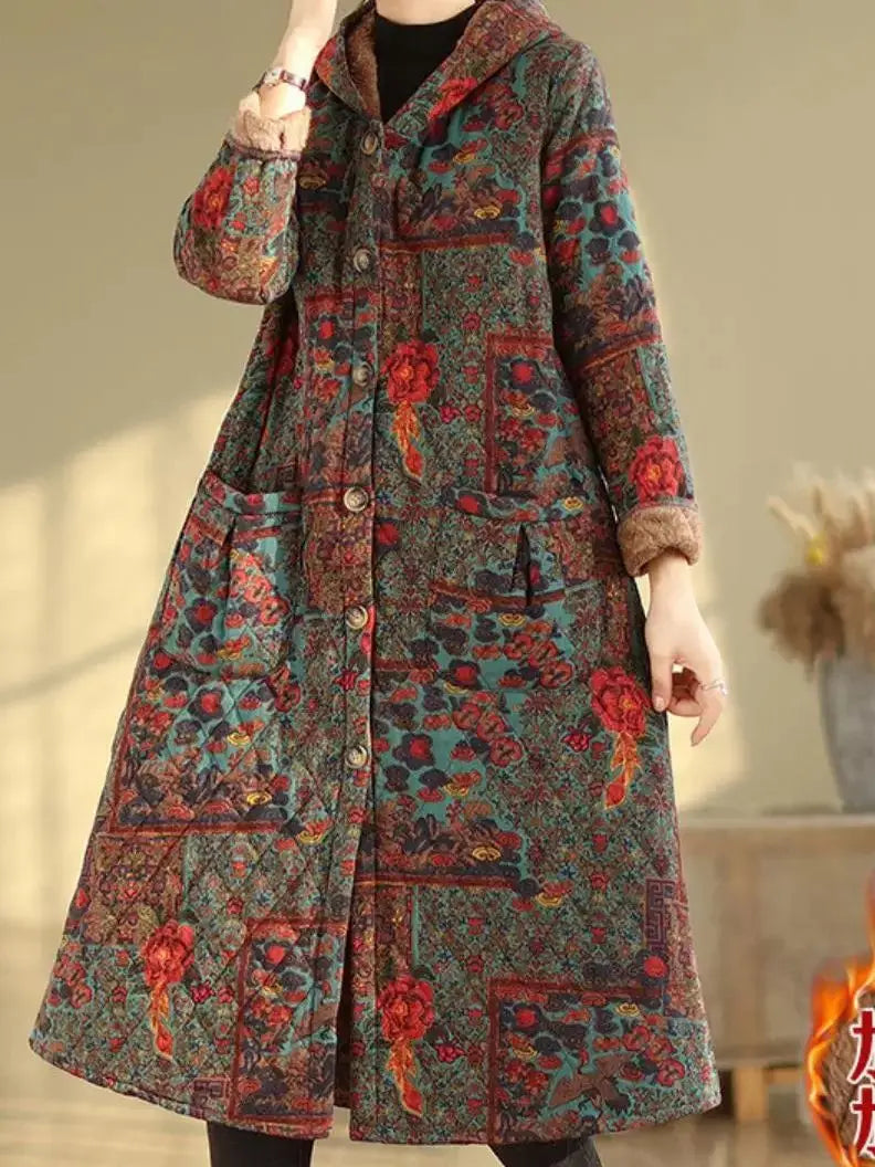 Levoire | Veste Longue Élégante Avec Capuche 3XL
