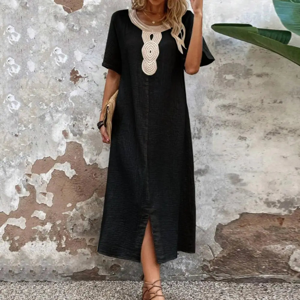 Levoire | Robe unie pour femme Noir