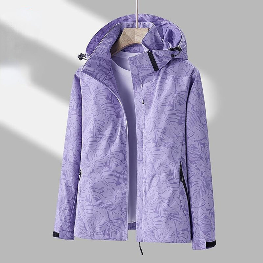 Levoire | Veste Pratique Avec Capuche Pour Femmes Lilas