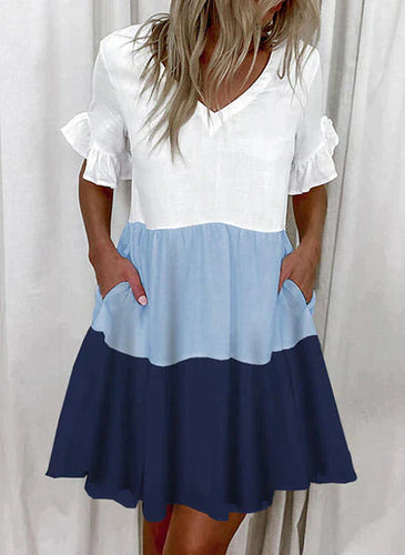 Levoire | Robe Midi Rayée Avec Motif À Rayures