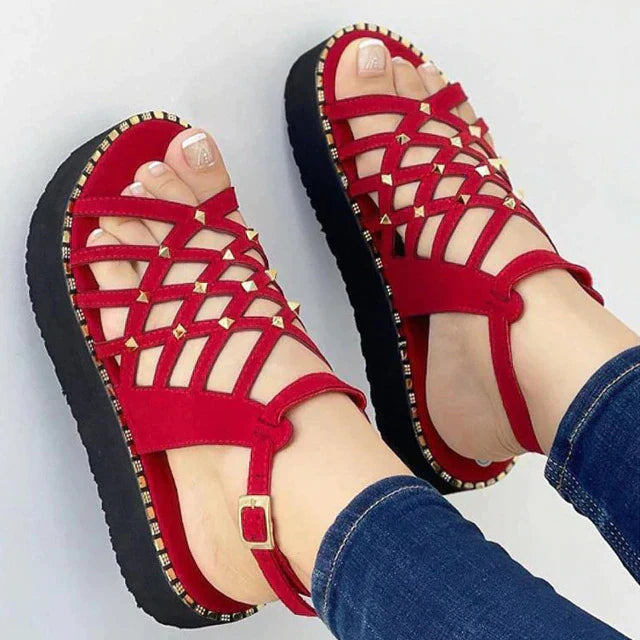 Levoire | Sandales orthopédiques pour femmes Rouge