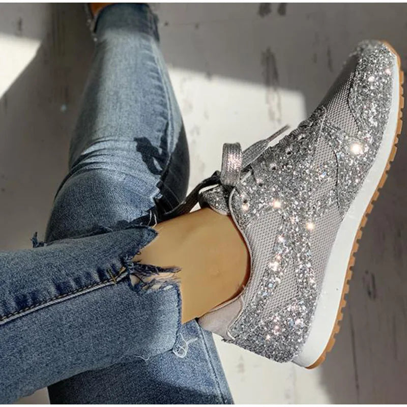 Levoire | Sneaker À Paillettes Brillantes Tendance