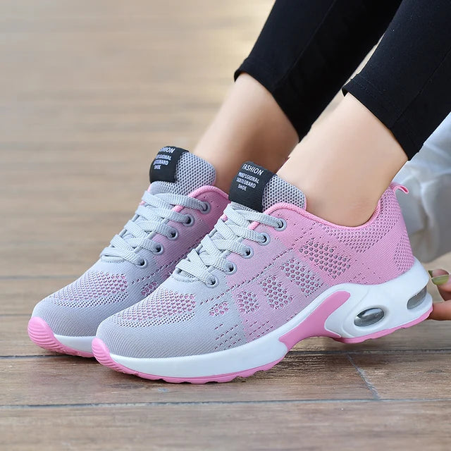 Levoire | Baskets Pour Femmes Pour Un Look Sportif Gris Rose