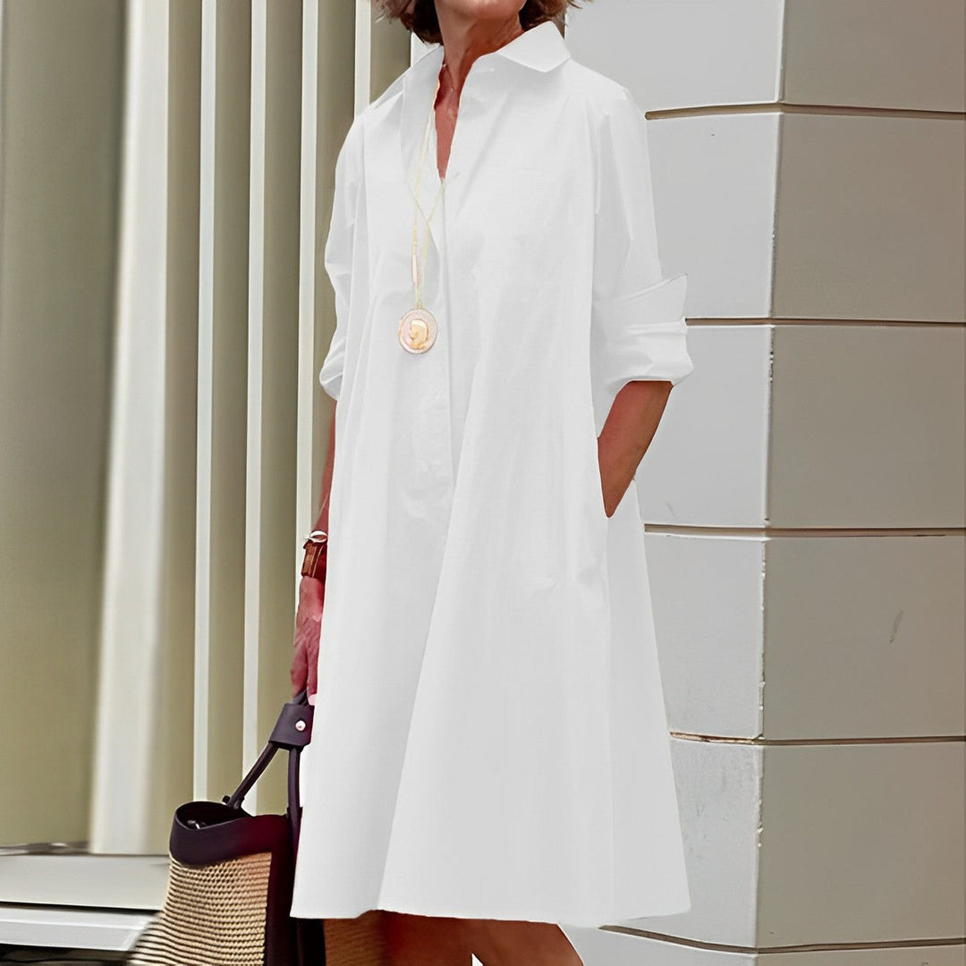 Levoire | Chemise À Poches Décontractée Minimaliste Blanc