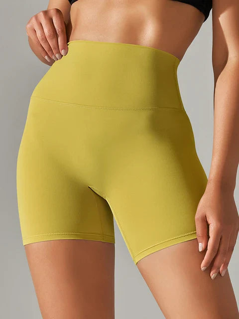 Levoire | Shorts de sport pour femmes Jaune moutarde