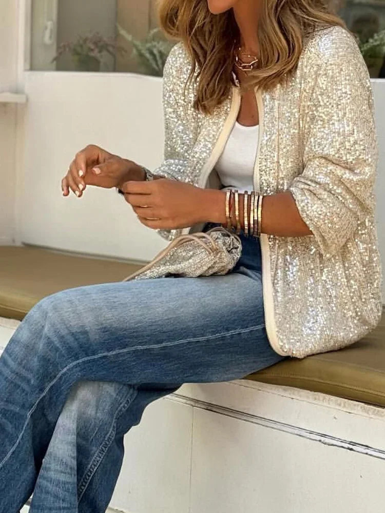 Levoire | Veste De Fête Brillante Slim Fit Officielle Pour Femmes