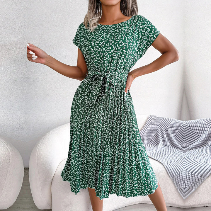 Levoire | Robe D'Été Bleue À Motif Floral Rosa
