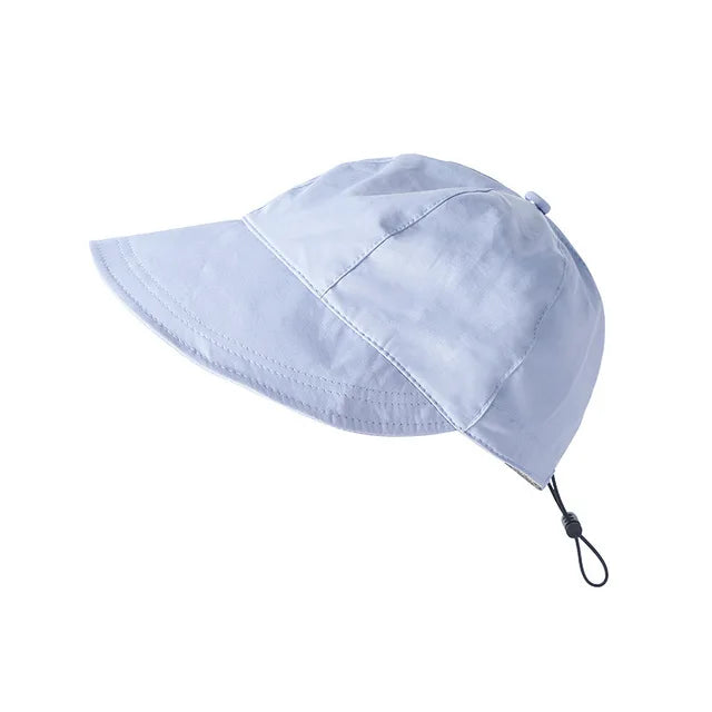 Levoire | Chapeau de soleil en coton avec style élégant et protection UV pour femmes Bleu