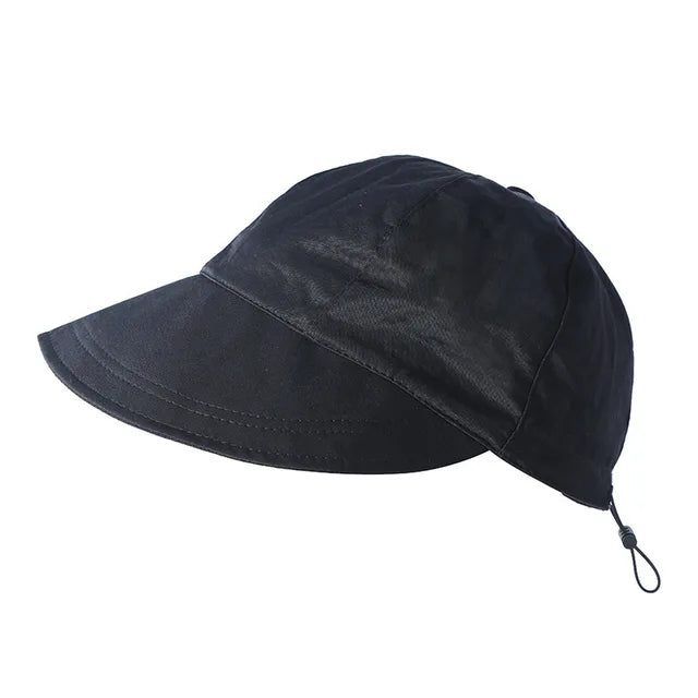 Levoire | Chapeau de soleil en coton avec style élégant et protection UV pour femmes Noir 2