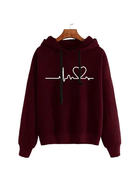Levoire | Hartbeat Sweatshirt Rouge vin