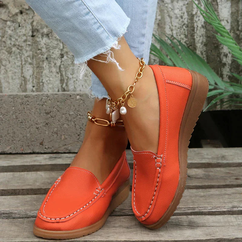 Levoire | Chaussures Plate Pour Femmes Orange