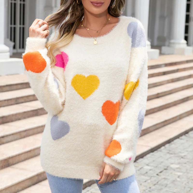 Levoire | En Tricot À Motif Coeur