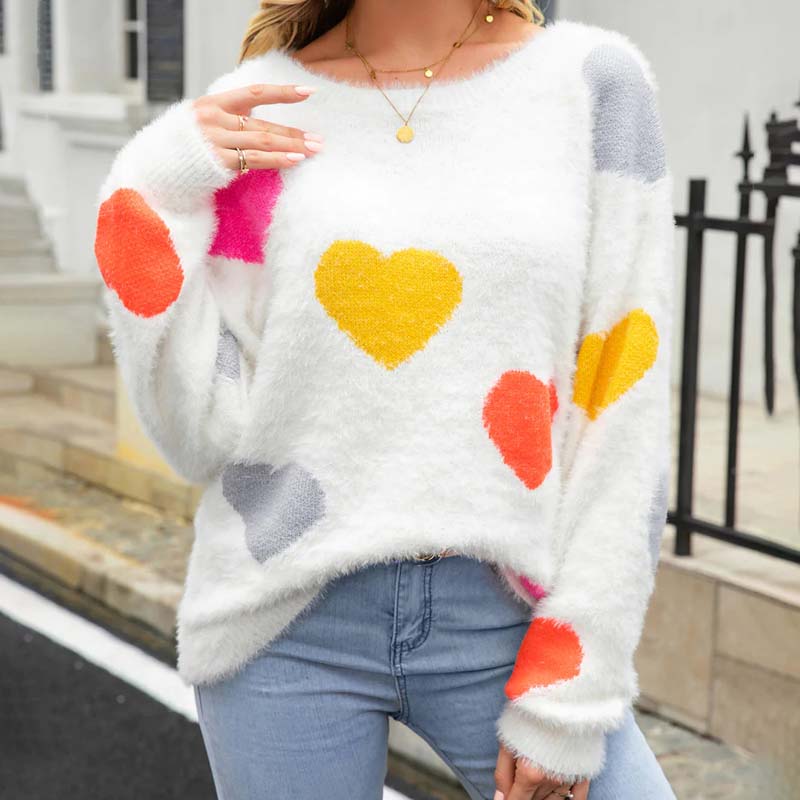 Levoire | En Tricot À Motif Coeur