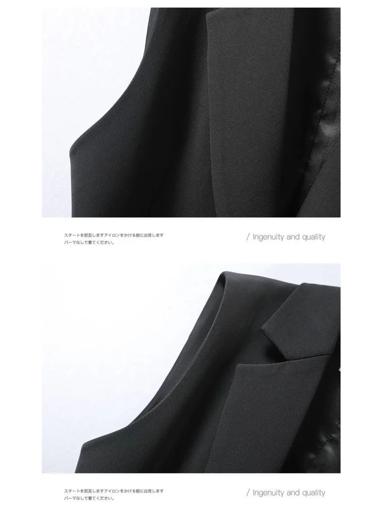 Levoire | Classique Sans Manches Blazer Dress Avec Col Réversible