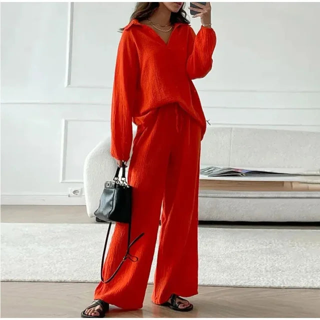 Levoire | Ensemble de printemps pour femmes Orange