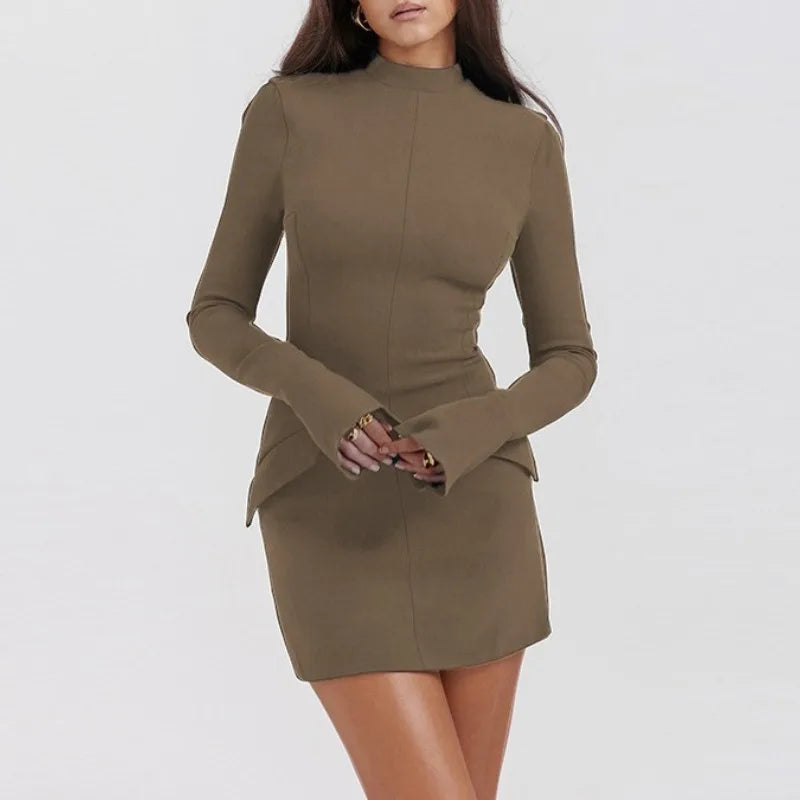 Levoire | Robe Minimaliste De Loisirs Khaki