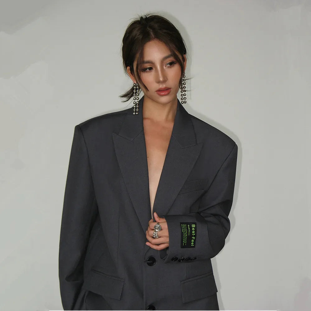 Levoire | Locker Descendant Classique Blazer À Large Épaule