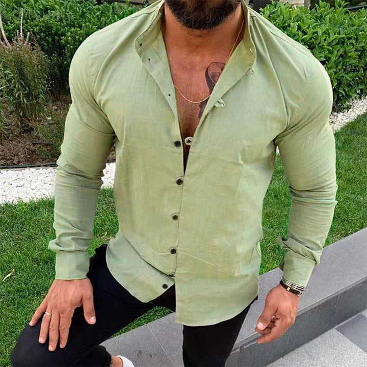 Levoire | Chemise Homme En Lin Unie vert
