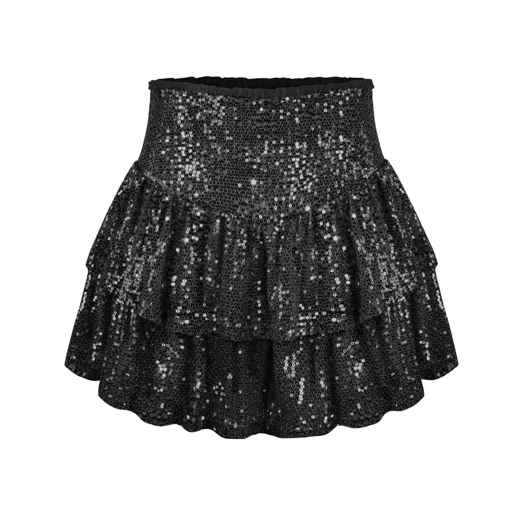 Levoire | Jupe À Paillettes Brillante Noir
