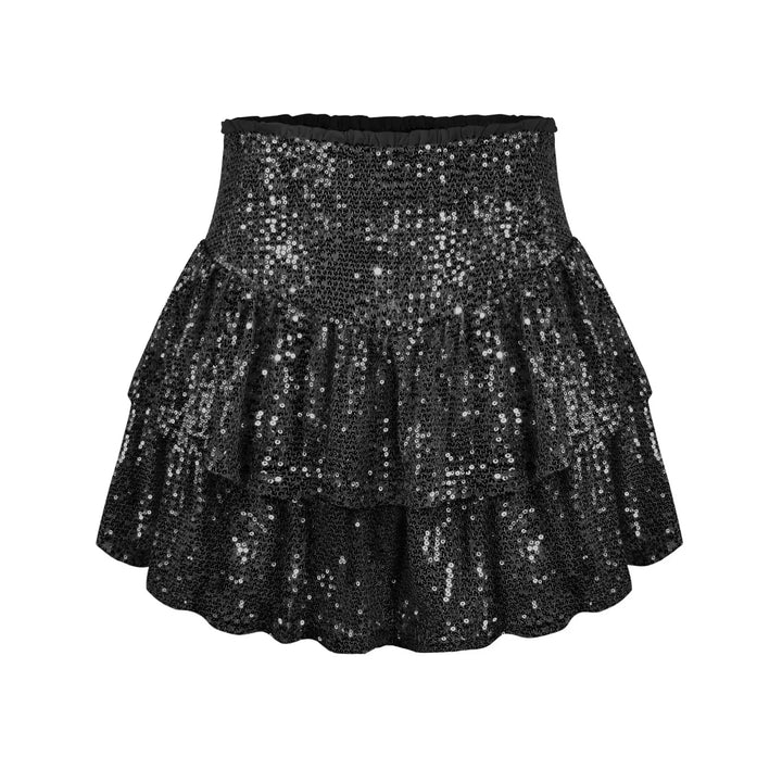 Levoire | Jupe À Paillettes Brillante Noir