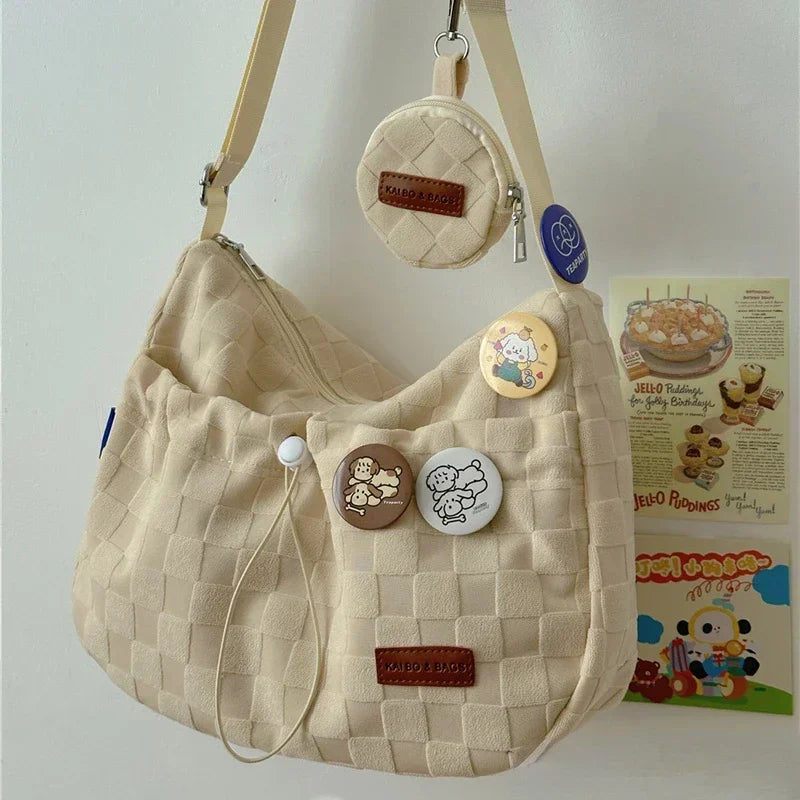 Levoire | Sac à épaule mignon pour femmes Beige (35×24×10) CM