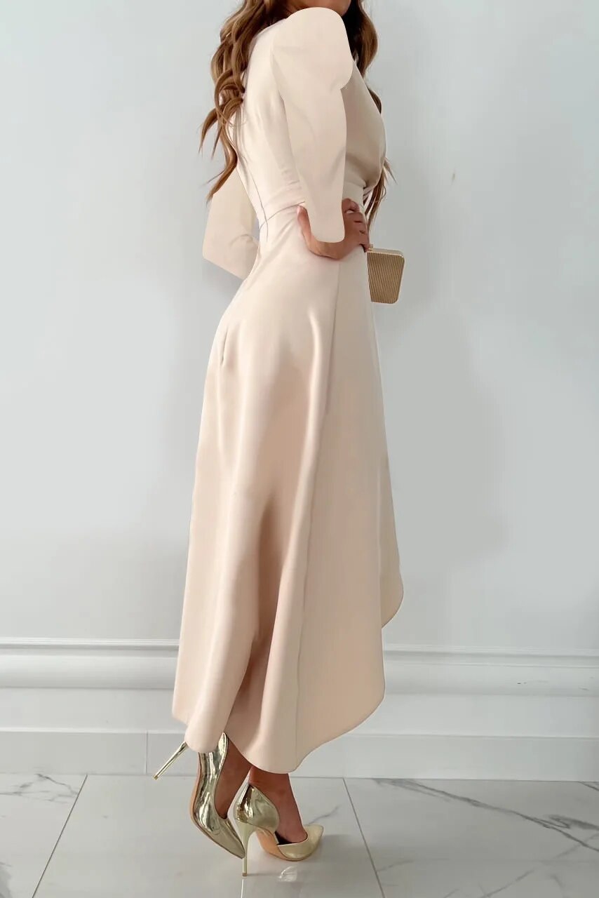 Levoire | Robe Enveloppante Élégante Avec Manches Longues Pour Femmes