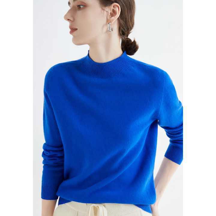 Levoire | Pull Femme Avec Sensation De Port Luxueuse Bleu