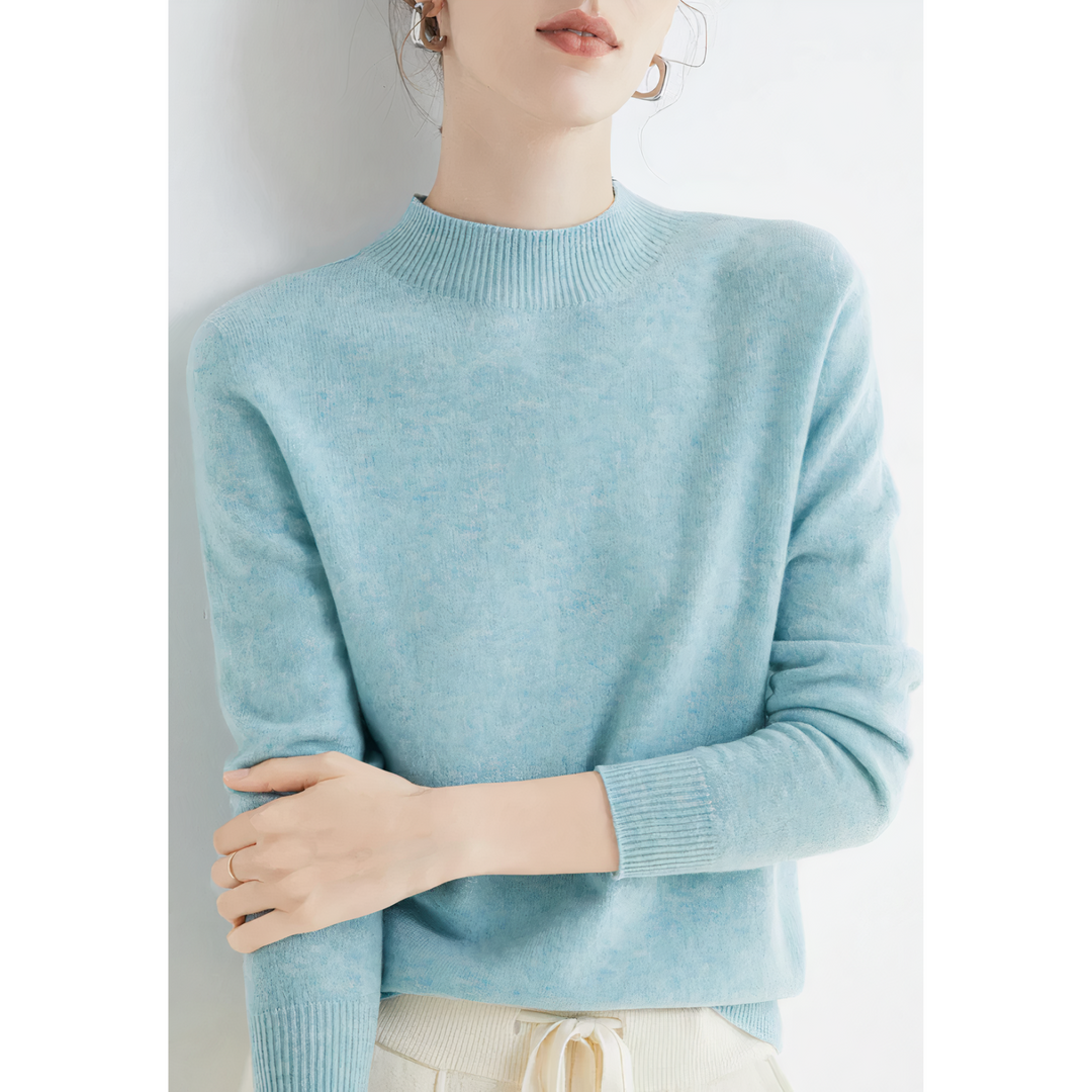 Levoire | Pull Femme Avec Sensation De Port Luxueuse Bleu ciel