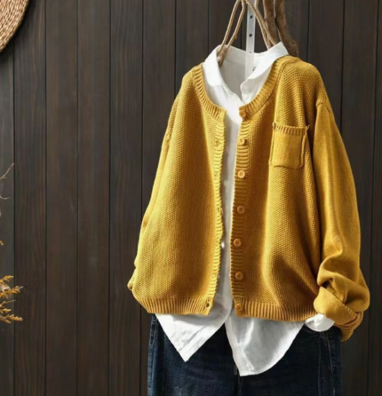 Levoire | Dou Cardigan Doux Jaune