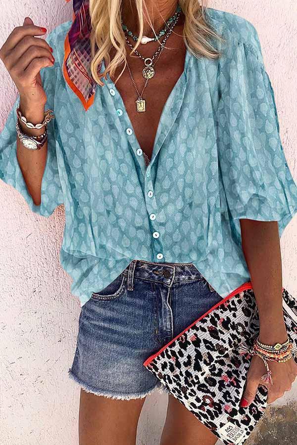 Levoire | Chemise Décontractée Élégante Bleu