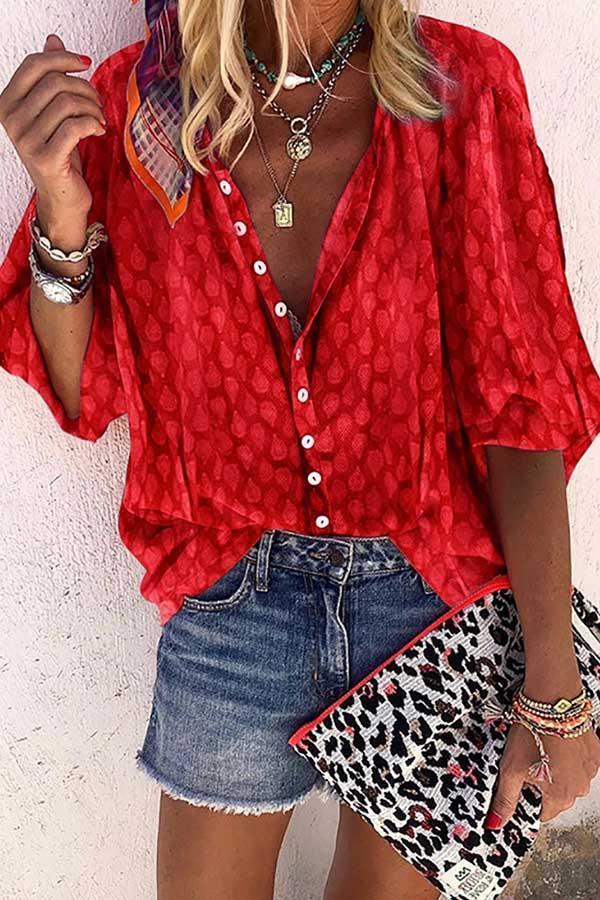 Levoire | Chemise Décontractée Élégante Rot