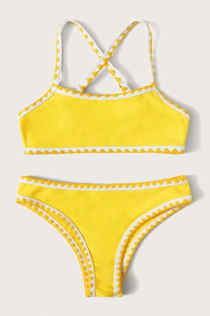 Levoire | Ensemble de bikini à point de croix Whip Stitch