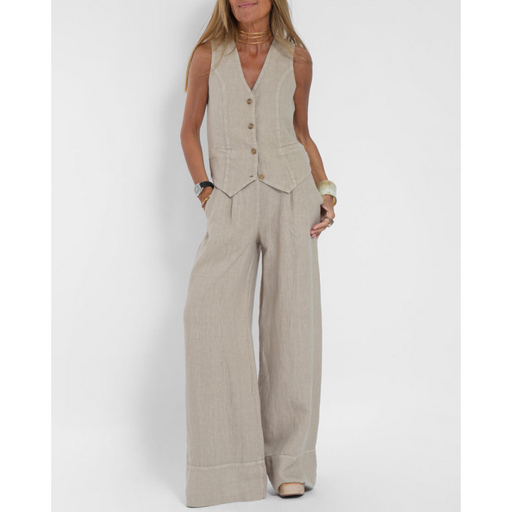 Levoire | Pantalon Large Détente Femme Abricot