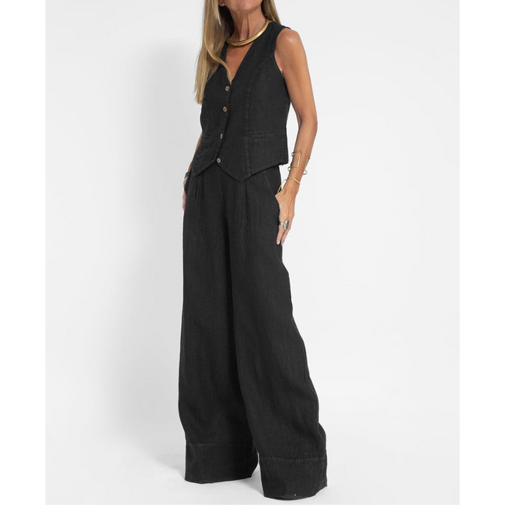 Levoire | Pantalon Large Détente Femme Noir