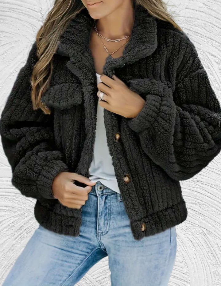 Levoire | Vestes D'Hiver Knusse Avec Imitation Bont Noir