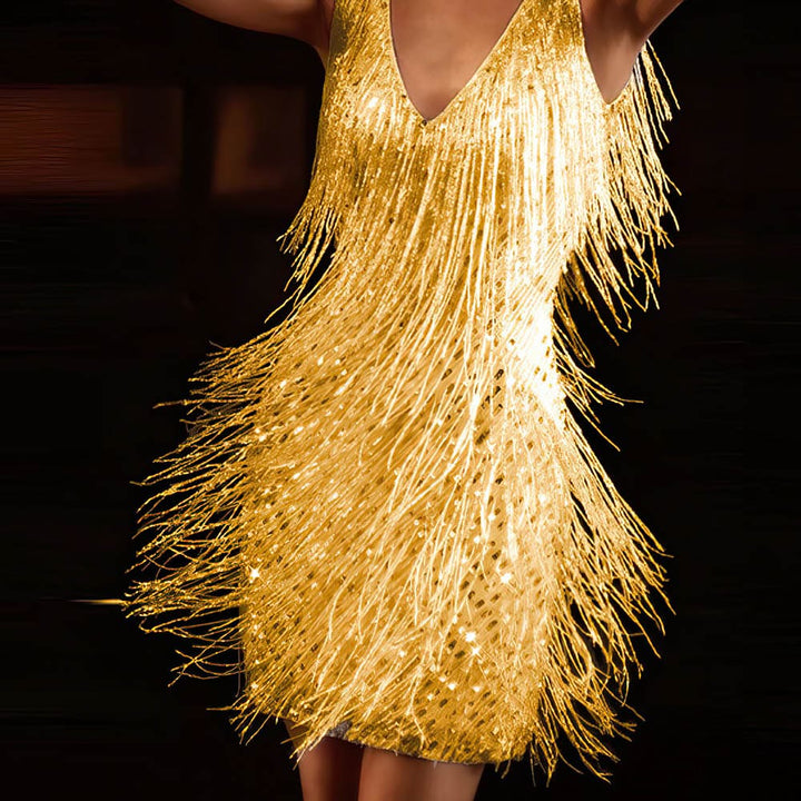 Levoire | Robe À Décolleté En V Pour Femmes Jaune