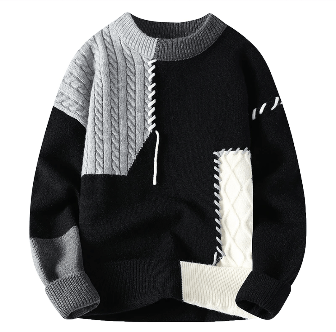 Levoire | Pull En Maille Stylé Au Design Moderne Noir