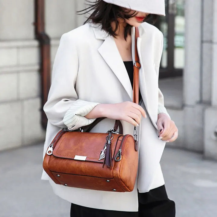Levoire | Sac À Main En Cuir Rétro Avec Franges Pour Femmes