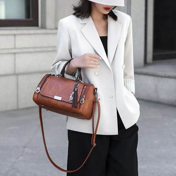 Levoire | Sac À Main En Cuir Rétro Avec Franges Pour Femmes