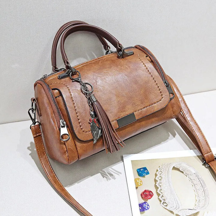 Levoire | Sac À Main En Cuir Rétro Avec Franges Pour Femmes